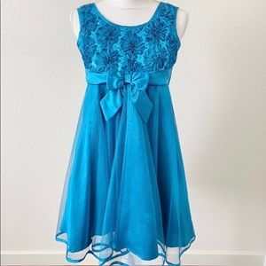 Girl’s - Formal Dress Turquoise Teal